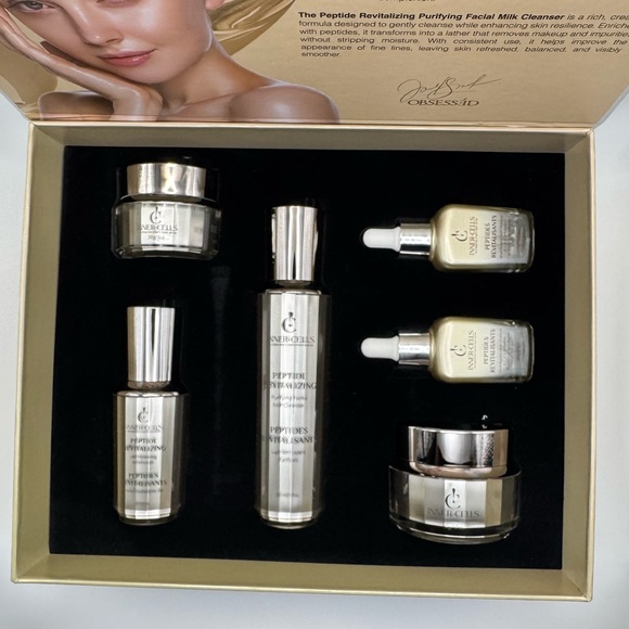 Peptide Revitalizing Set, Mask, Eye Gel, Collagen Serum, Moisturizer, Cleaner - Picture 3 of 5